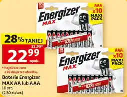 Auchan Baterie Energizer MAX AA lub AAA oferta