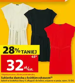 Auchan Sukienka damska z krótkim rękawem Inextenso oferta