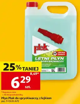 Auchan Płyn Plak do spryskiwaczy, z lejkiem oferta