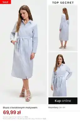 Top Secret Bluza z kwiatowym motywem Top Secret oferta