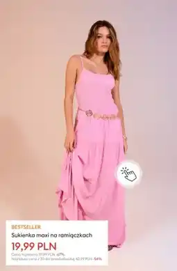 Sinsay Sukienka maxi na ramiączkach oferta