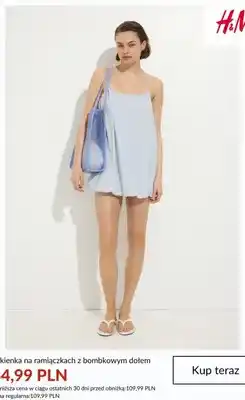 H&M Sukienka na ramiączkach z bombkowym dołem H&M oferta