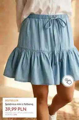 Sinsay Spódnica mini z falbaną oferta