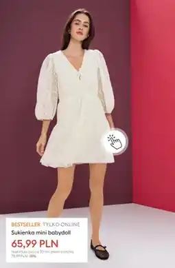 Sinsay Sukienka mini babydoll oferta