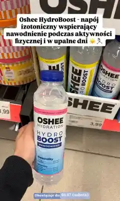 ALDI Napój izotoniczny Oshee Hydration Hydro Boost smak orzeźwiający grejpfrut oferta