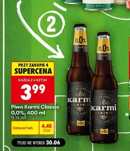 Biedronka Piwo bezalkoholowe Karmi oferta