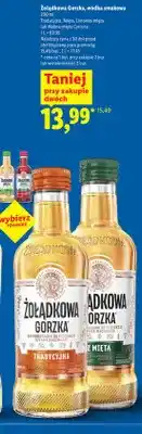 Lidl Wódka smakowa Żołądkowa Gorzka Tradycyjna oferta