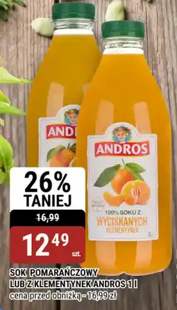 bi1 Sok pomarańczowy lub z klementynek andros oferta
