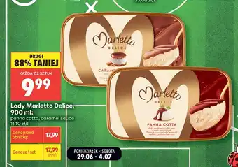 Biedronka Lody Marletto Delice caramel sauce oferta