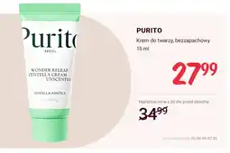 Rossmann Krem do twarzy bezzapachowy Purito Wonder Releaf Centella Cream Unscented oferta