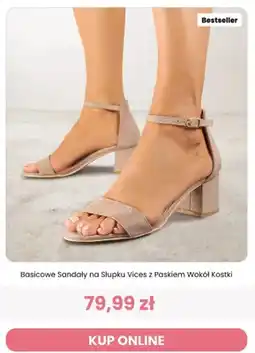 Renee Sandały na słupku Vices Basicowe z paskiem wokół kostki oferta