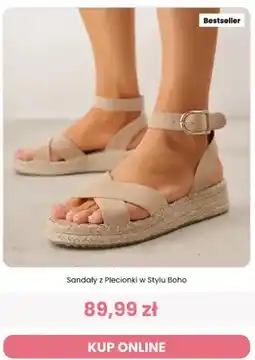 Renee Sandały z plecionki w stylu boho Renee oferta