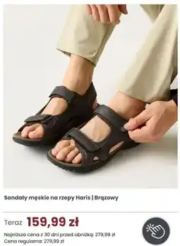 Regatta Sandały męskie na rzepy Regatta Great Outdoors Haris brązowe oferta