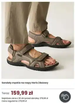 Regatta Sandały męskie na rzepy Regatta Haris Beżowy oferta