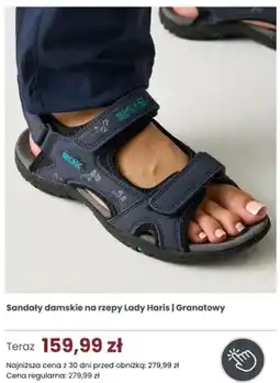 Regatta Sandały damskie na rzepy Regatta Lady Haris Granatowy oferta