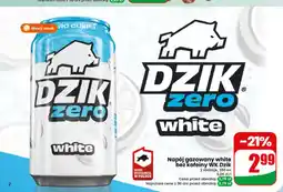 Dino Napój gazowany WK Dzik Zero White bez kofeiny oferta
