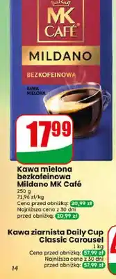 Dino Kawa mielona bezkofeinowa Mildano MK Cafe oferta