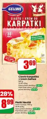 Dino Zestaw ciasto Karpatka + krem Gellwe oferta