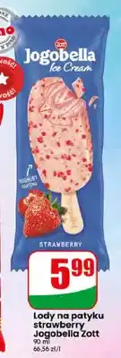Dino Lody na patyku Jogobella Ice Cream truskawkowe Zott oferta