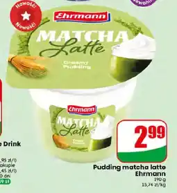 Dino Pudding matcha latte Ehrmann oferta