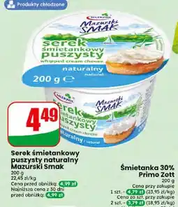 Dino Serek śmietankowy puszysty naturalny Mazurski Smak Mlekpol oferta