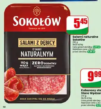 Dino Salami naturalne Sokołów oferta