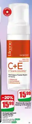 Dino Pianka do mycia twarzy Lirene C+E Vitamin Energy oferta