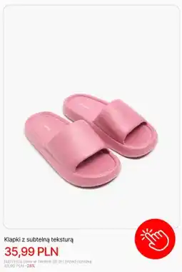 Cropp Klapki z subtelną teksturą Cropp oferta