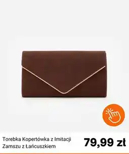 Born2be Torebka kopertówka z imitacji zamszu z łańcuszkiem Born2be oferta
