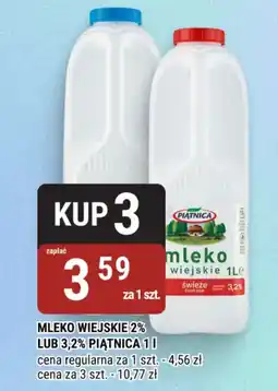 bi1 Mleko wiejskie 2% lub 3,2% piątnica oferta