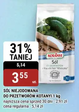 bi1 Sól niejodowana do przetworów kotanyi oferta