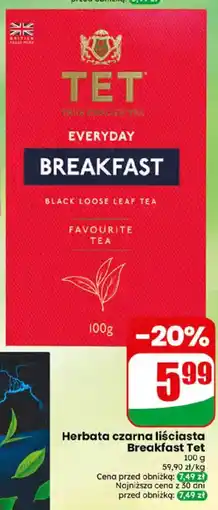 Dino Herbata czarna liściasta Breakfast Tet oferta