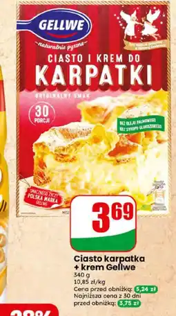 Dino Ciasto karpatka + krem Gellwe oferta