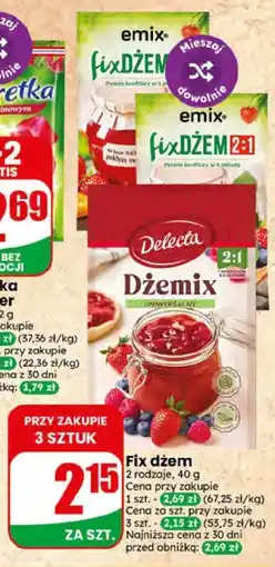 Dino Fix dżem Emix / Dżemix Delecta oferta