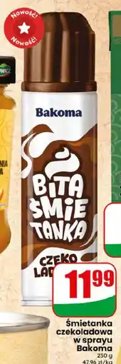 Dino Śmietanka czekoladowa w sprayu Bakoma oferta