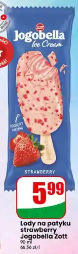 Dino Lody na patyku strawberry Jogobella Zott oferta