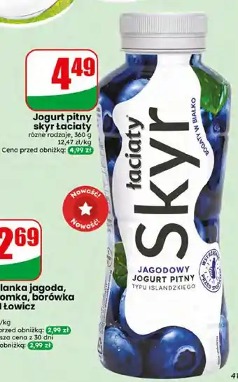 Dino Jogurt pitny skyr Łaciaty oferta