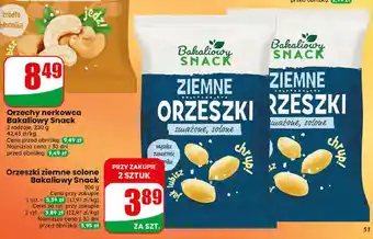 Dino Orzeszki ziemne solone Bakaliowy Snack oferta