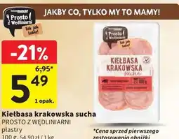 Intermarche Kiełbasa krakowska sucha Prosto z Wędliniarni oferta