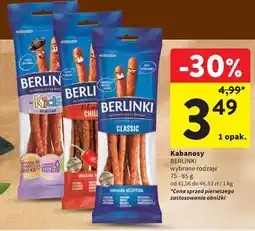 Intermarche Kabanosy Berlinki oferta