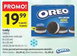 Intermarche Lody OREO wybrane rodzaje oferta
