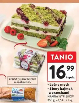 Intermarche Ciasto Leśny mech / Słony kajmak z orzechami KRAINA WYPIEKÓW oferta