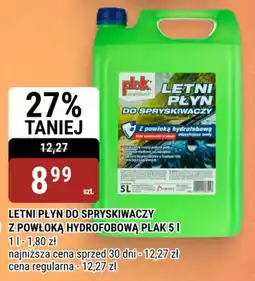bi1 Letni płyn do spryskiwaczy z powłoką hydrofobową plak oferta