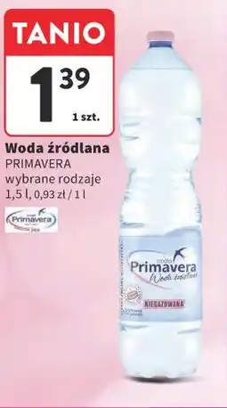 Intermarche Woda źródlana PRIMAVERA oferta