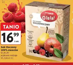 Intermarche Sok tłoczony 100% owoców O LA LA! oferta