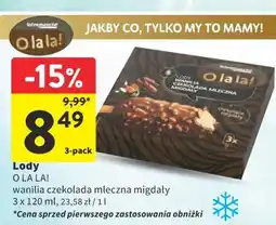 Intermarche Lody O la la! wanilia czekolada mleczna migdały oferta