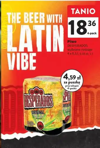 Intermarche Piwo Desperados wybrane rodzaje oferta