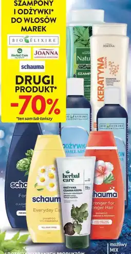 Intermarche Szampony i odżywki do włosów Bio Elixire, Joanna, Herbal Care, Schauma oferta