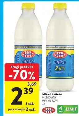 Intermarche Mleko świeże Polskie 2,0% Mlekovita oferta