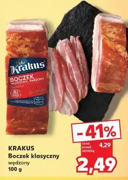 Kaufland Krakus Boczek klasyczny wędzony, parzony oferta